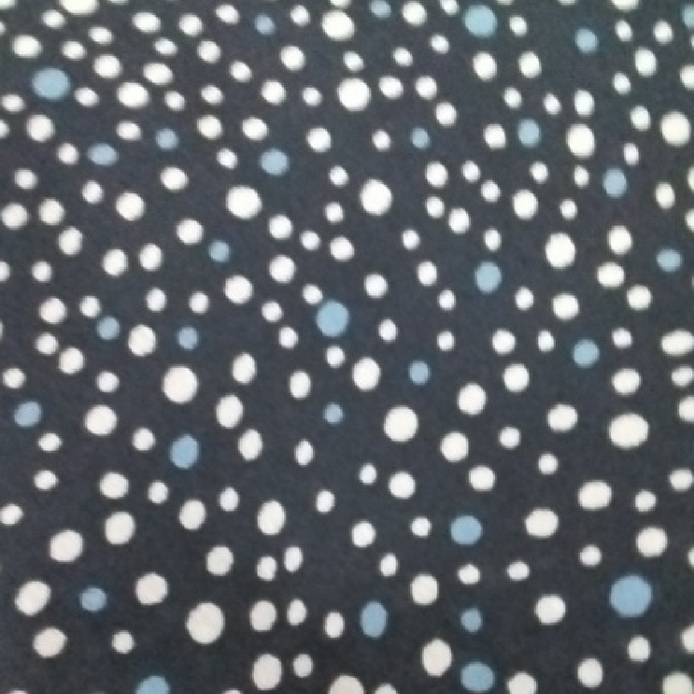 Denver Hayes Navy Blue With Polka Dots Tiered Skirt